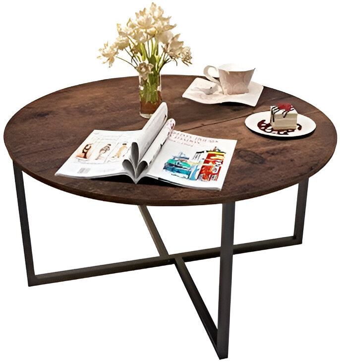 Ronde Houten Salontafel
