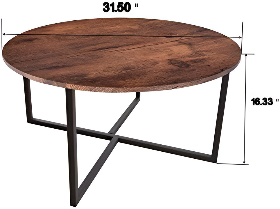 Ronde Houten Salontafel