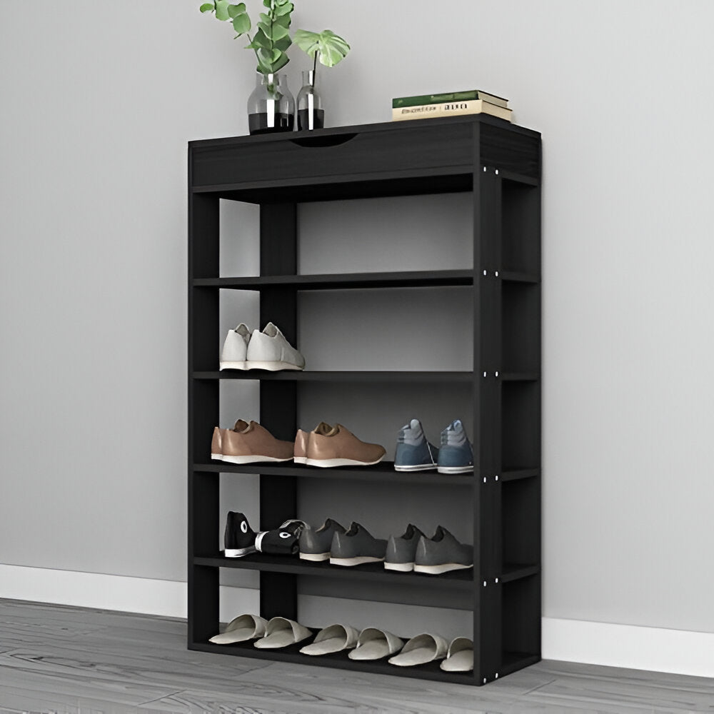 5-Etage Schoenenrek Met Flip Top Organisator