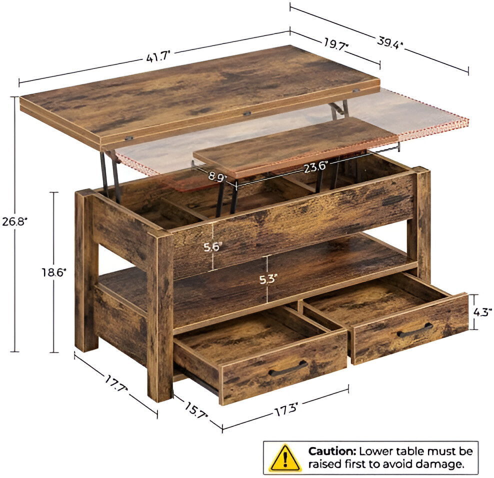 3-in-1 Hefbare Koffietafel